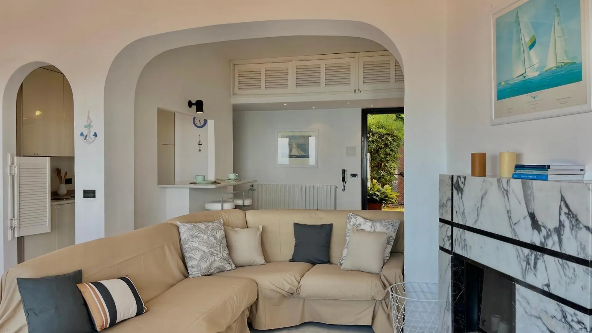 公寓 Porto Santo Stefano Vista Mare + Parcheggio Gratuito公寓